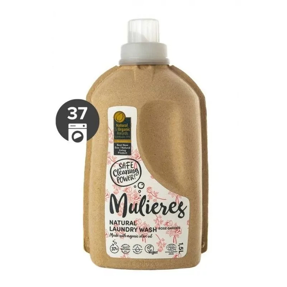 Koncentrovaný prací gel s vůní růžové zahrady BIO Mulieres - 1500 ml