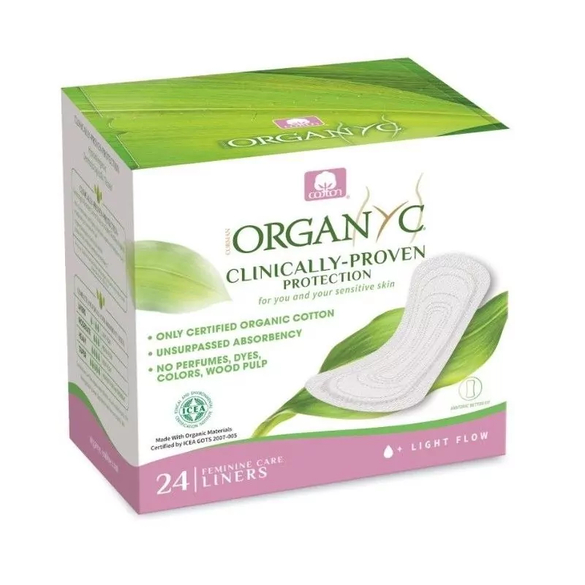 Slipové vložky z biobavlny "Light" Organyc - 24 ks Slipové vložky z biobavlny "Light" Organyc - 24 ks