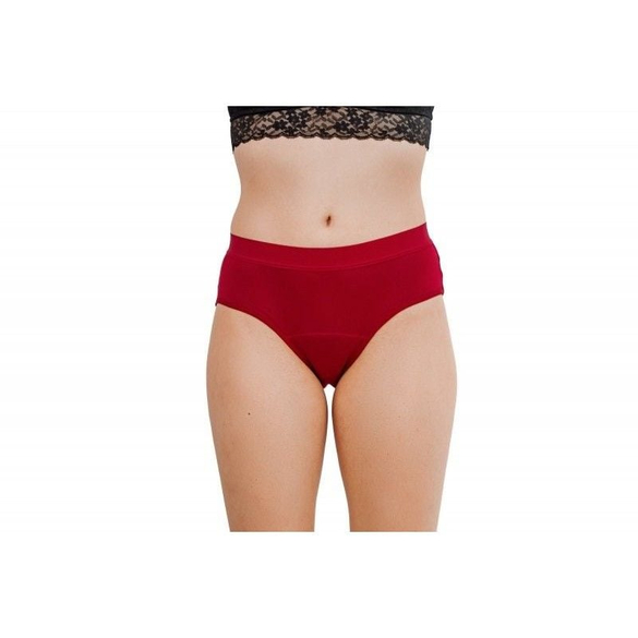 Menstruační kalhotky střední a slabá menstruace (L) červené "Bikiny" Pinke Welle