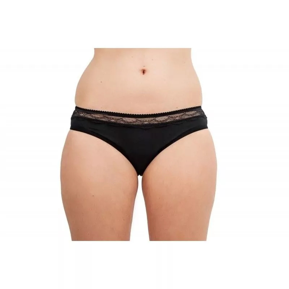 Menstruační kalhotky střední a slabá menstruace (L) černé "Malé" Pinke Welle Menstruační kalhotky střední a slabá menstruace (L) černé "Malé" Pinke Welle