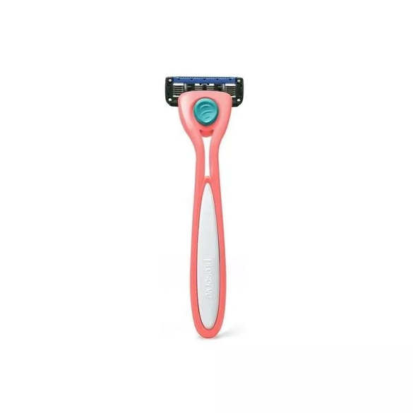 Holicí strojek korálově růžové barvy vč. 1 hlavice "Shave 5" Preserve Holicí strojek korálově růžové barvy vč. 1 hlavice "Shave 5" Preserve