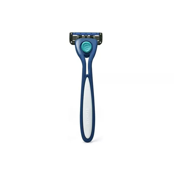 Holicí strojek mořsky modré barvy vč. 1 hlavice "Shave 5" Preserve Holicí strojek mořsky modré barvy vč. 1 hlavice "Shave 5" Preserve
