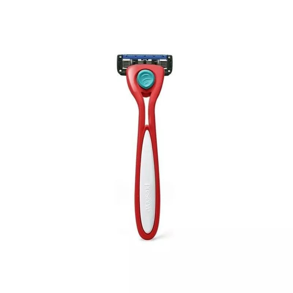 Holicí strojek brusinkově červené barvy vč. 1 hlavice "Shave 5" Preserve Holicí strojek brusinkově červené barvy vč. 1 hlavice "Shave 5" Preserve