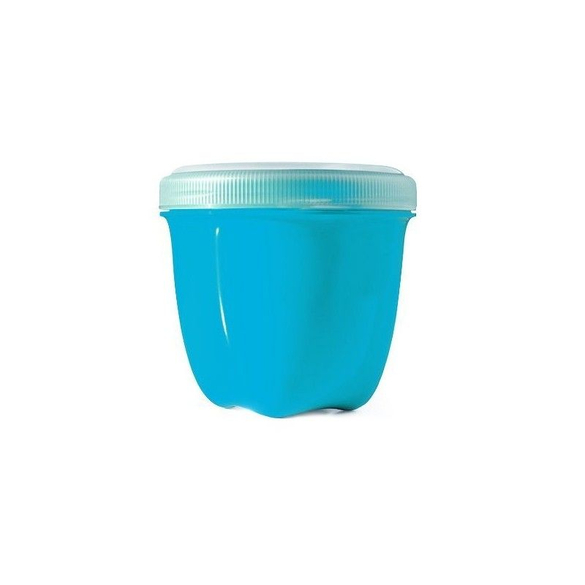 Svačinový box z recyklovaného plastu modré barvy Preserve - 240 ml