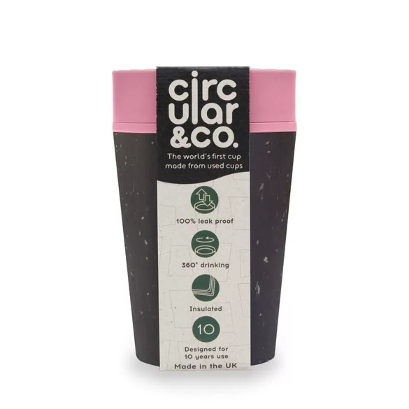 Hrnek z recykl. materiálů černo - růžové barvy Circular Cup - 227 ml Hrnek z recykl. materiálů černo - růžové barvy Circular Cup - 227 ml