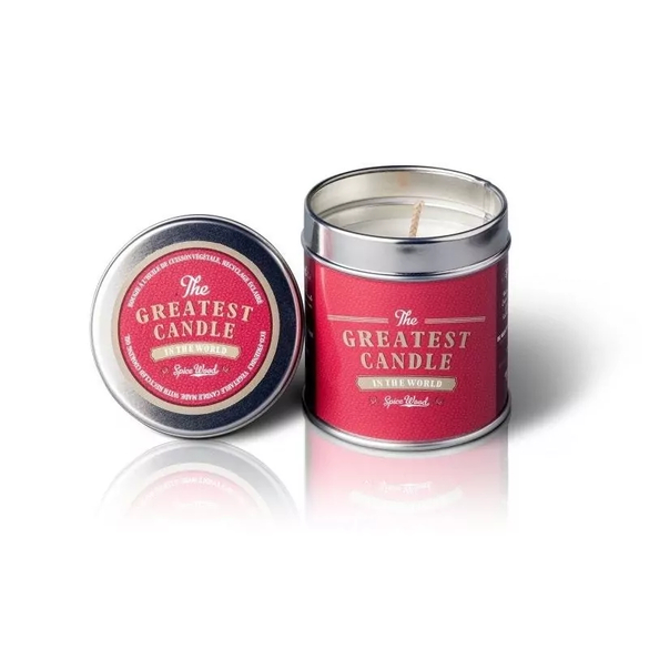 Vonná svíčka v plechovce s aroma dřeva a koření The Greatest Candle - 200 g Vonná svíčka v plechovce s aroma dřeva a koření The Greatest Candle - 200 g