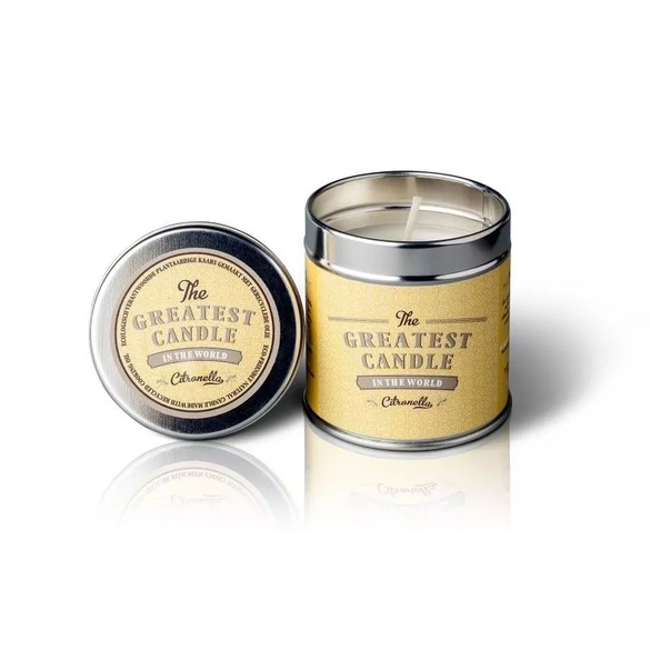 Vonná svíčka v plechovce s aroma citronely The Greatest Candle - 200 g Vonná svíčka v plechovce s aroma citronely The Greatest Candle - 200 g