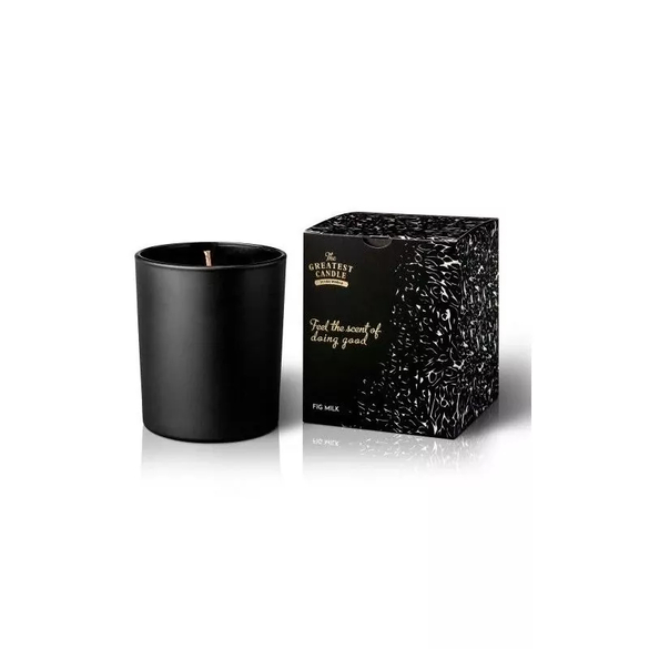Vonná svíčka v černém skle s aroma fíků The Greatest Candle - 170 g Vonná svíčka v černém skle s aroma fíků The Greatest Candle - 170 g