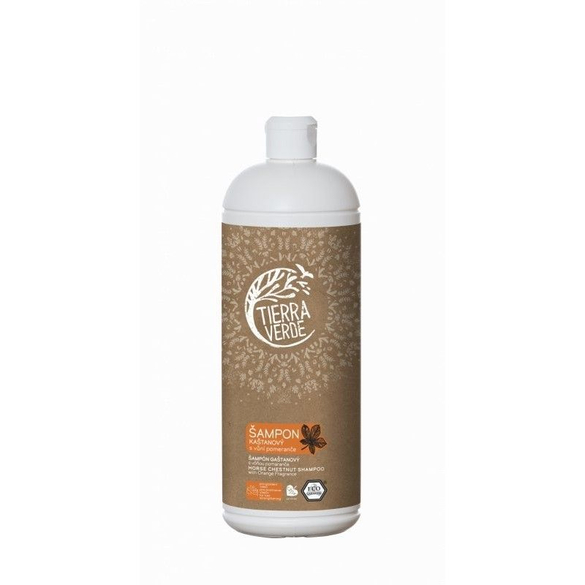 Kaštanový šampon pro posílení vlasů s pomerančem Tierra Verde - 1000 ml