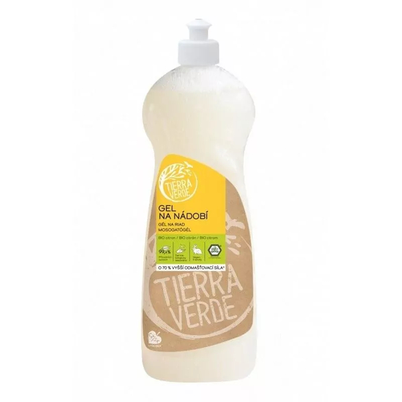 Gel na nádobí s citronovou silicí BIO Tierra Verde - 1000 ml Gel na nádobí s citronovou silicí BIO Tierra Verde - 1000 ml