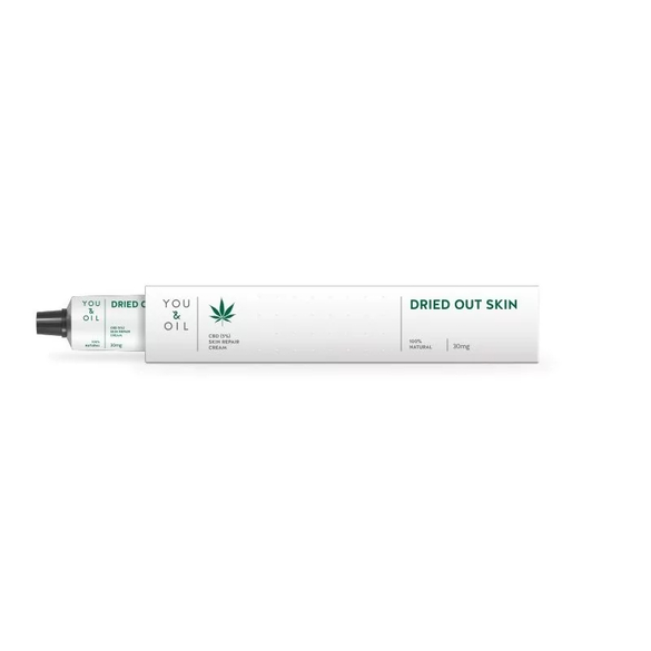 Pleťový krém na suchou kůži s 5% obsahem CBD You & Oil - 30 ml Pleťový krém na suchou kůži s 5% obsahem CBD You & Oil - 30 ml