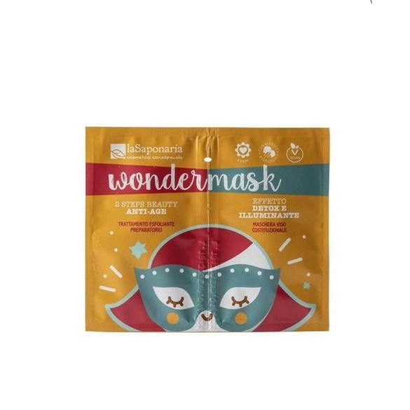 Dvoufázová pleťová maska proti stárnutí "Wondermask" laSaponaria - 8 + 5 ml