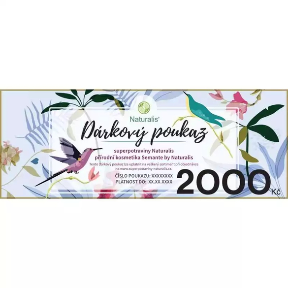 Dárkový voucher 2000 Kč Dárkový voucher 2000 Kč
