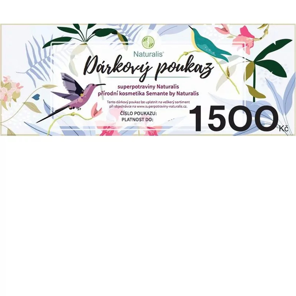 Dárkový voucher 1500 Kč Dárkový voucher 1500 Kč