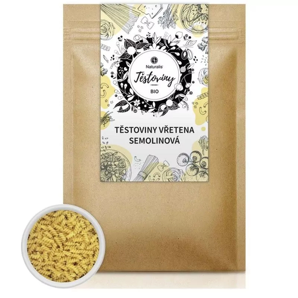 Těstoviny vřetena semolinová Naturalis BIO - 400 g Těstoviny vřetena semolinová Naturalis BIO - 400 g