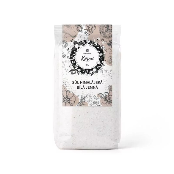 Sůl himálajská bílá jemná Naturalis - 500 g Sůl himálajská bílá jemná Naturalis - 500 g
