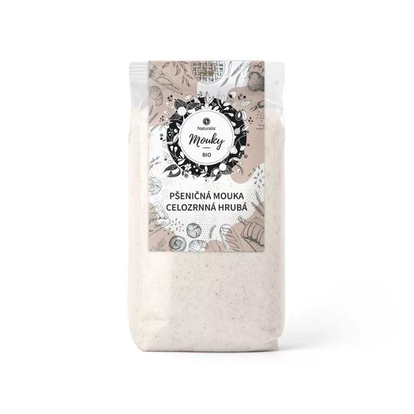Pšeničná mouka celozrnná hrubá Naturalis BIO - 1 kg Pšeničná mouka celozrnná hrubá Naturalis BIO - 1 kg