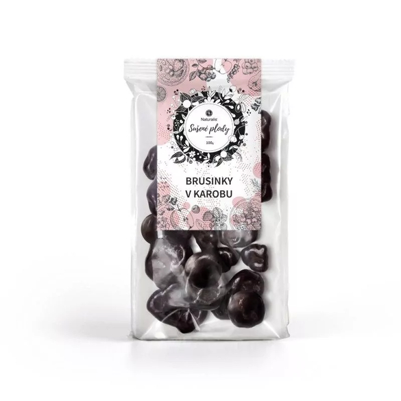 Brusinky v karobu Naturalis - 100 g Brusinky v karobu Naturalis - 100 g
