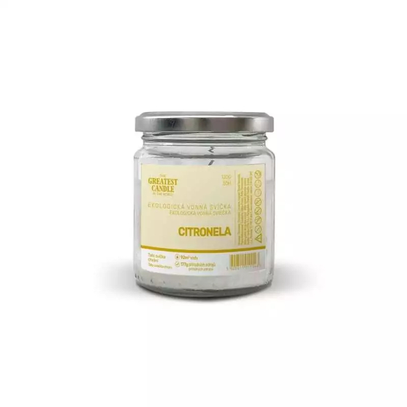 Zero-waste svíčka ve skle citronela The Greatest Candle - 120 g Zero-waste svíčka ve skle citronela The Greatest Candle - 120 g