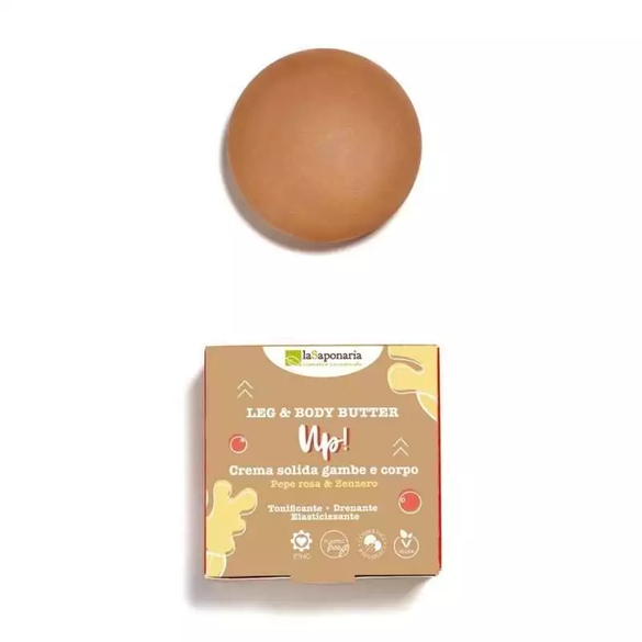 Tuhé máslo na nohy a tělo (Up!) BIO laSaponaria - 80 ml Tuhé máslo na nohy a tělo (Up!) BIO laSaponaria - 80 ml