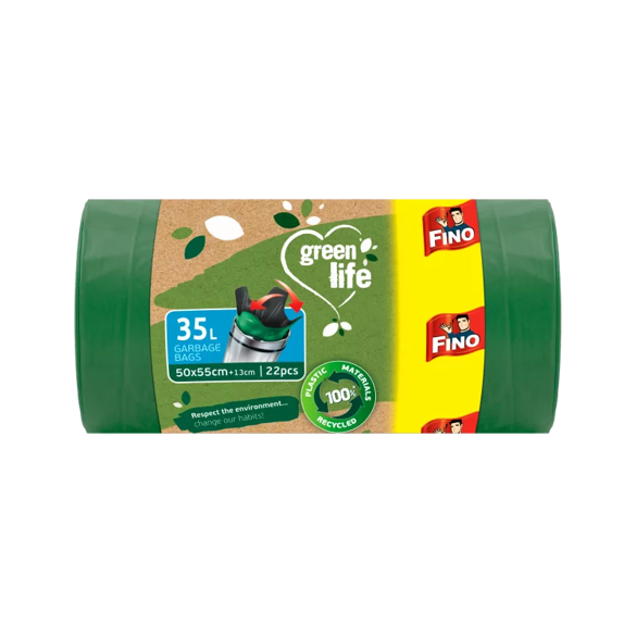 Pytle na odpadky Green Life Easy pack 25 μm 35 litrů Fino - 22 ks