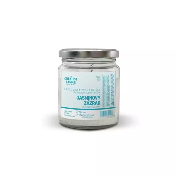 Zero-waste svíčka ve skle jasmínový zázrak The Greatest Candle - 120 g Zero-waste svíčka ve skle jasmínový zázrak The Greatest Candle - 120 g