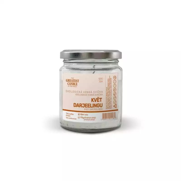 Zero-waste svíčka ve skle květ darjeelingu The Greatest Candle - 120 g Zero-waste svíčka ve skle květ darjeelingu The Greatest Candle - 120 g
