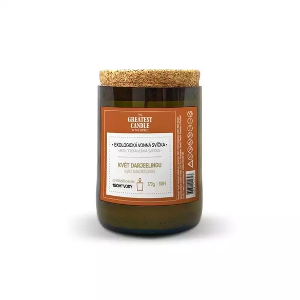 Svíčka v lahvi od vína květ darjeelingu The Greatest Candle - 170 g Svíčka v lahvi od vína květ darjeelingu The Greatest Candle - 170 g