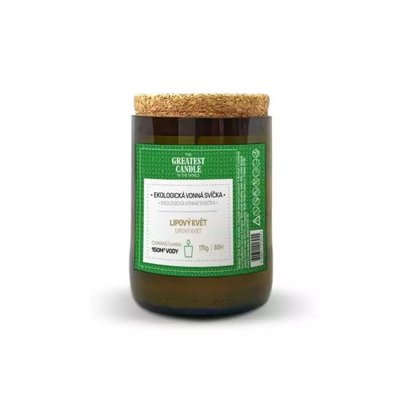 Svíčka v lahvi od vína lipový květ The Greatest Candle - 170 g Svíčka v lahvi od vína lipový květ The Greatest Candle - 170 g