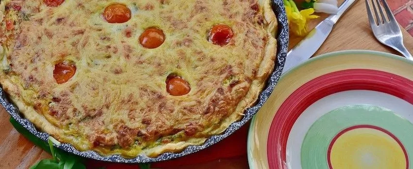 Veganský quiche s chia semínky