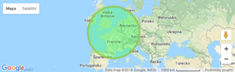 Mapa Evropy