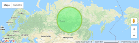 Mapa Ruska