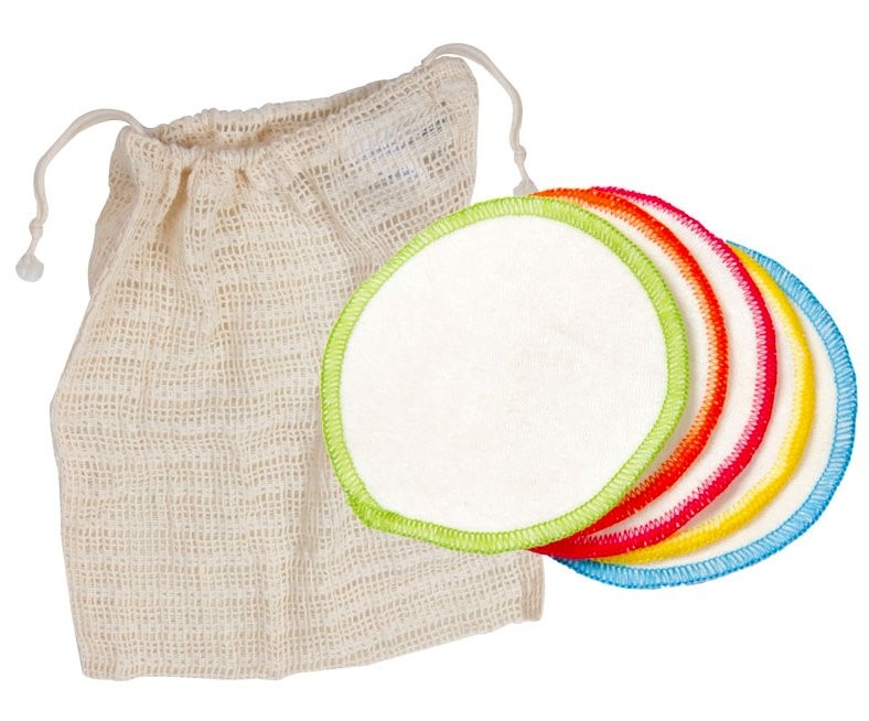 Levně Pratelné odličovací tamponky z biobavlny Ecodis - 10 ks