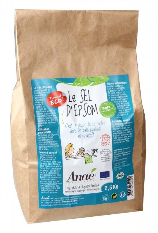 Levně Epsomská sůl ke koupeli či peelingu Ecodis - 2,5 kg