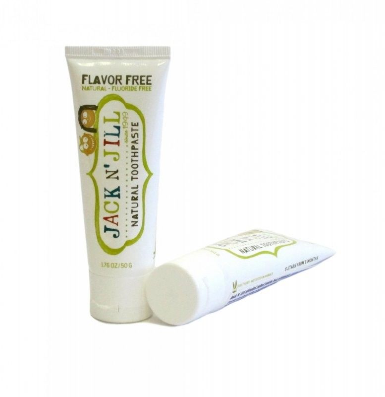 Levně Zubní pasta bez příchutě a bez fluoru Jack n' Jill - 50 g