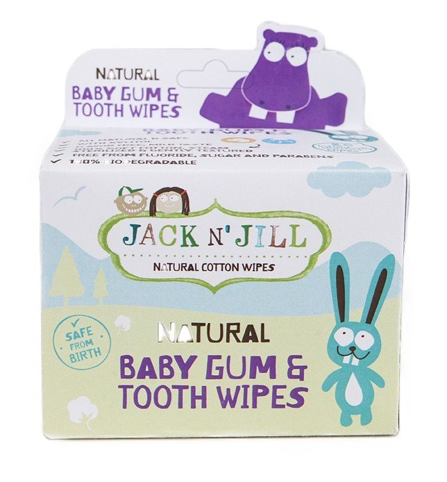 Levně Dětské vlhčené ubrousky na dásně Jack n' Jill - 25 ks