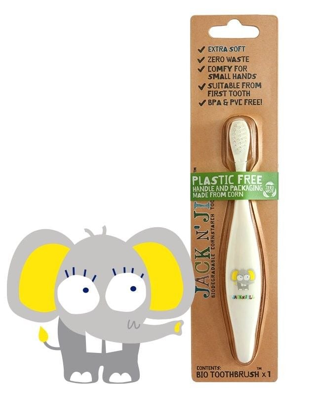Levně Dětský zubní kartáček v designu slona Jack n' Jill