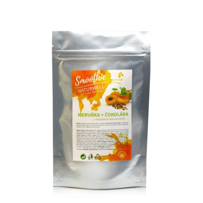 Levně Smoothie Naturwell Meruňka a Čokoláda - 100g