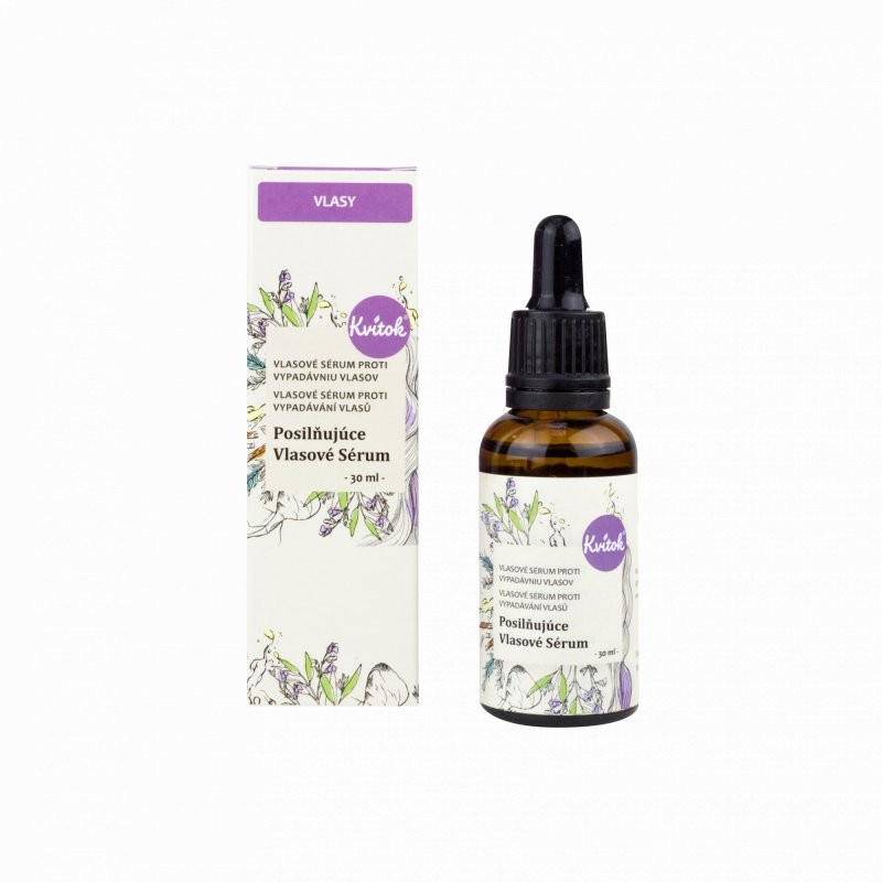 Levně Posilňující vlasové sérum při vypadávání vlasů Kvitok - 30 ml