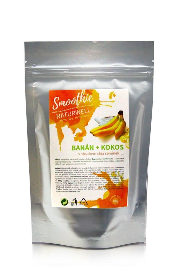 Levně Smoothie Naturwell Banán a Kokos - 100g