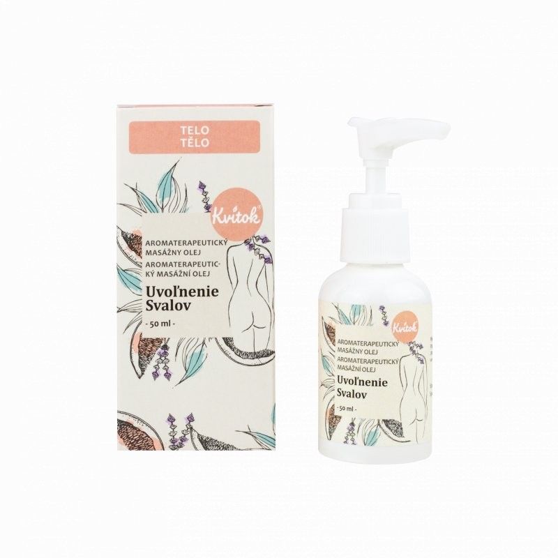 Levně Masážní olej (Uvolnění svalů) Kvitok - 50 ml