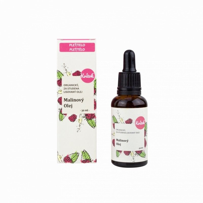 Levně Malinový pleťový olej s vůní malin BIO Kvitok - 30 ml