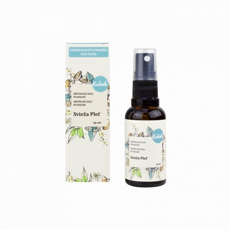 Levně Uklidňující olej po holení (Svěží pleť) Kvitok - 30 ml