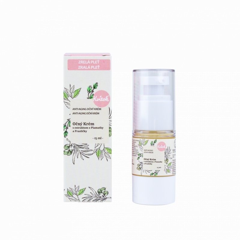 Levně Oční krém denní s extraktem z plamatky Kvitok - 15 ml