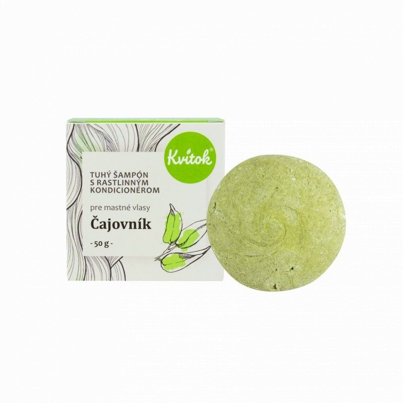 Levně Tuhý šampon s kondicionérem (Čajovník XXL) Kvitok - 50 g