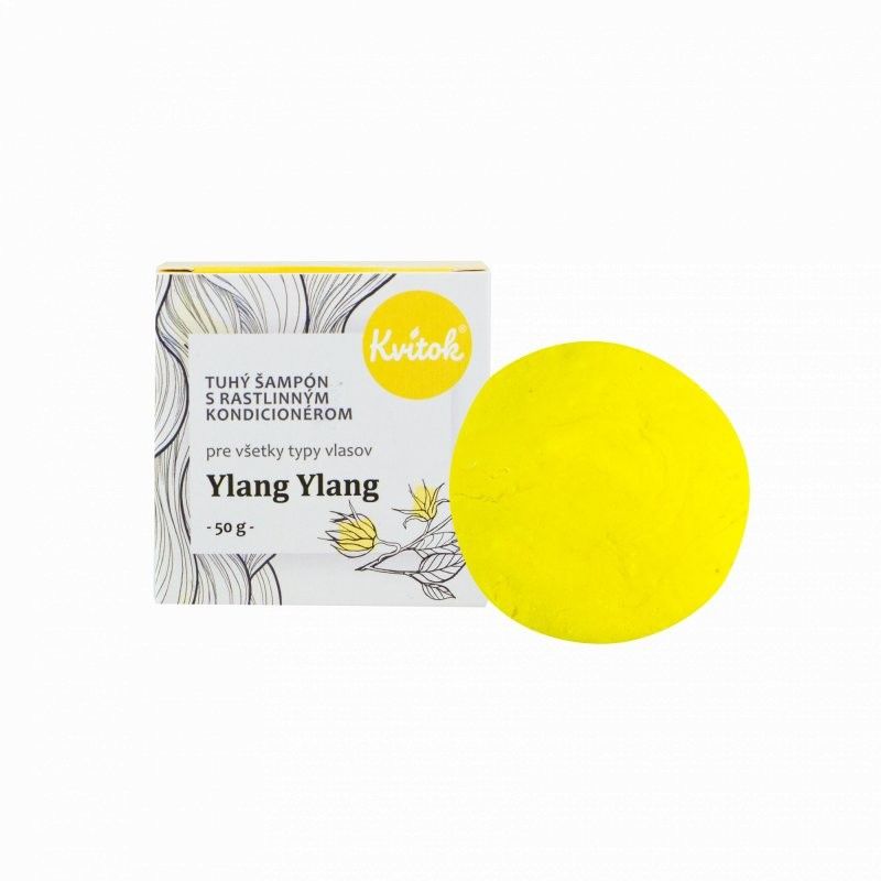 Levně Tuhý šampon s kondicionérem (Ylang Ylang XXL) Kvitok - 50 g