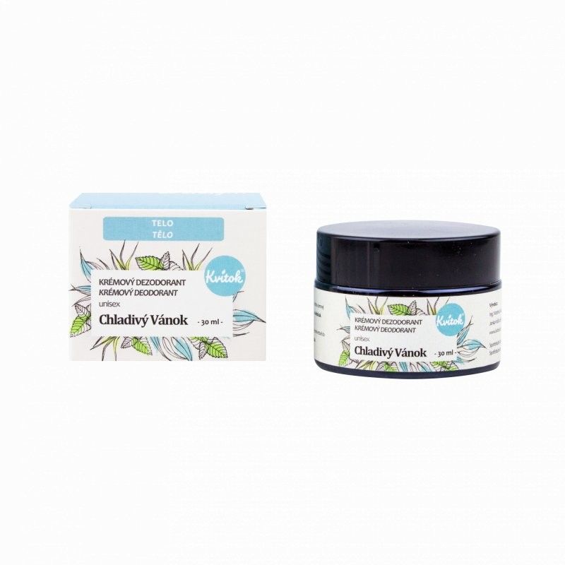 Krémový deodorant vhodný pro ženy i muže (Chladivý vánek) Kvitok - 30 ml