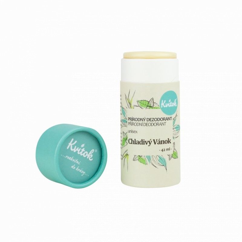 Levně Tuhý deodorant účinný až 24 hodin (Chladivý vánek) Kvitok - 42 ml