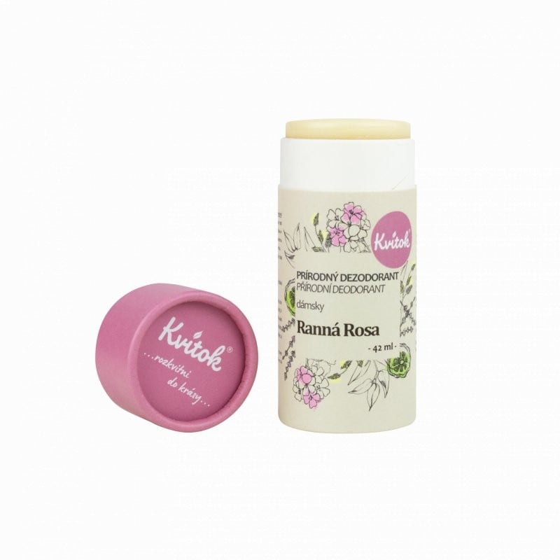 Levně Tuhý deodorant účinný až 24 hodin (Ranní rosa) Kvitok - 42 ml