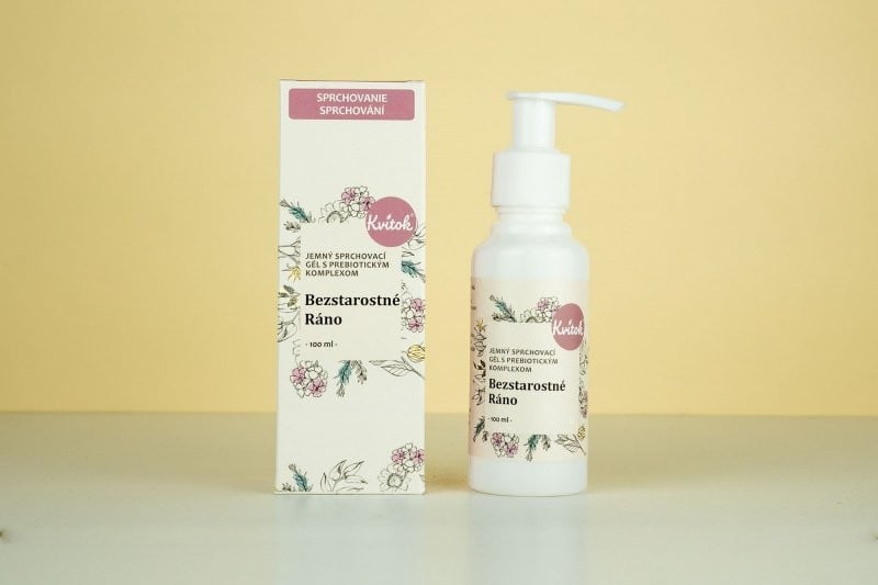 Levně Jemný sprchový gel s prebiotickým komplexem (Bezstarostné ráno) Kvitok - 100 ml